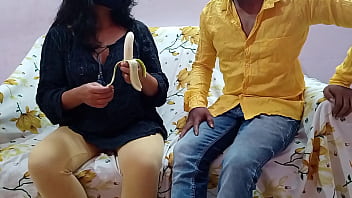 Desi sister-in-law's special banana sex in clear Hindi audio Indian porn video with big ass and blowjob