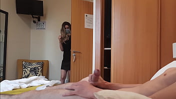 Public exposure: I expose my genitals to a hotel maid and she consents to pleasure me